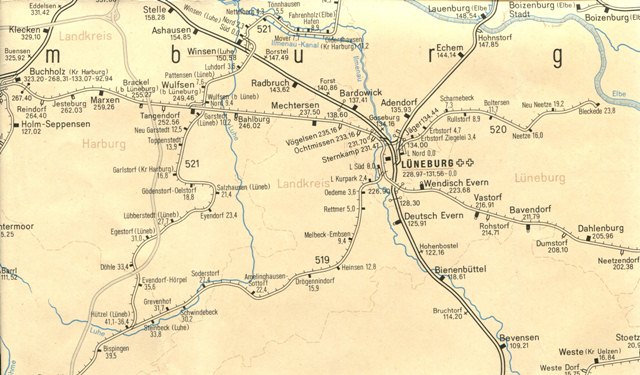 640 - Karte Buchholz - Lüneburg