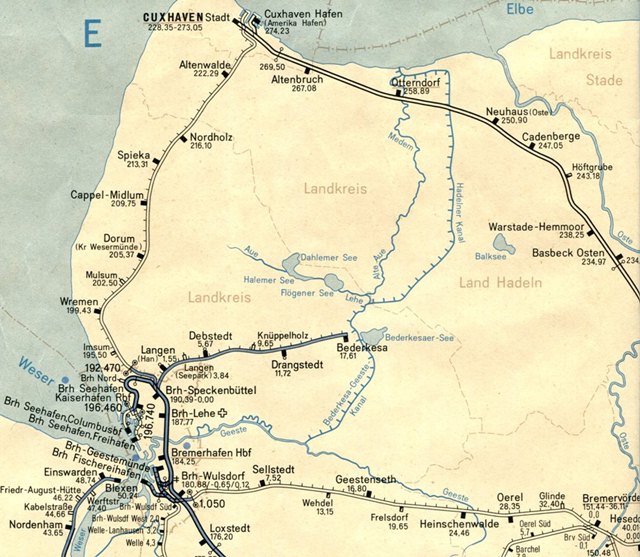 640 - Karte Cuxhaven